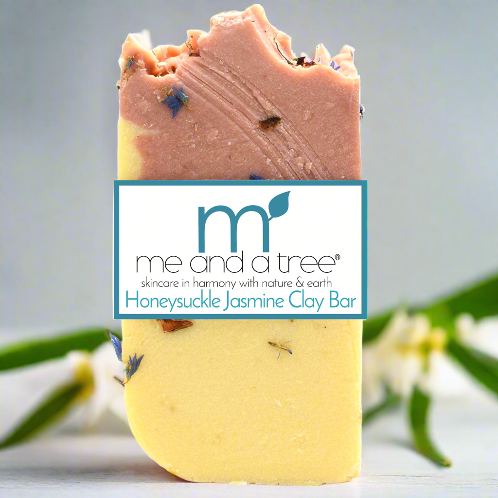 Honeysuckle Jasmine Silk Bar – Floral Clay Cleanser for Face, Hair & Body