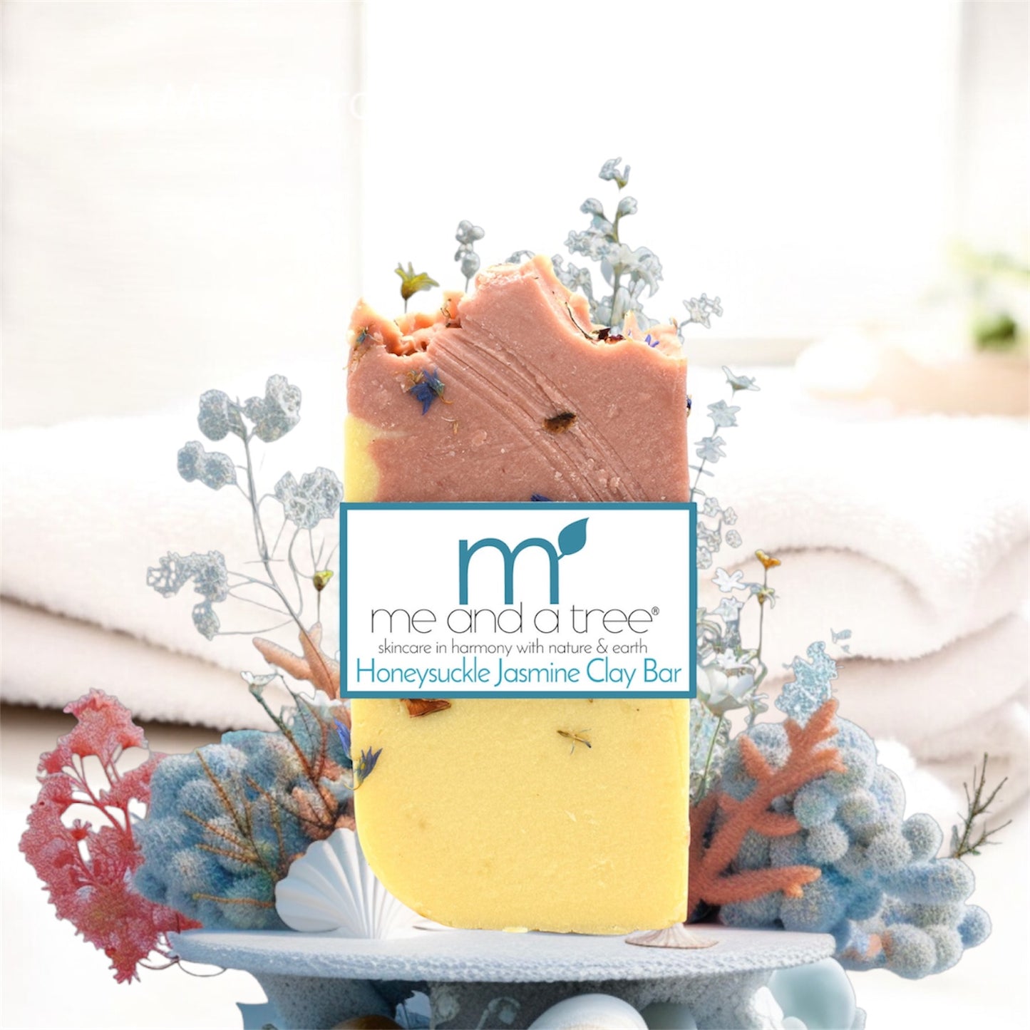 Honeysuckle Jasmine Silk Bar – Floral Clay Cleanser for Face, Hair & Body