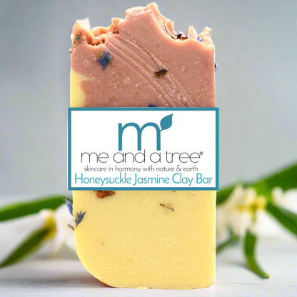 Honeysuckle Jasmine Silk Bar – Floral Clay Cleanser for Face, Hair & Body