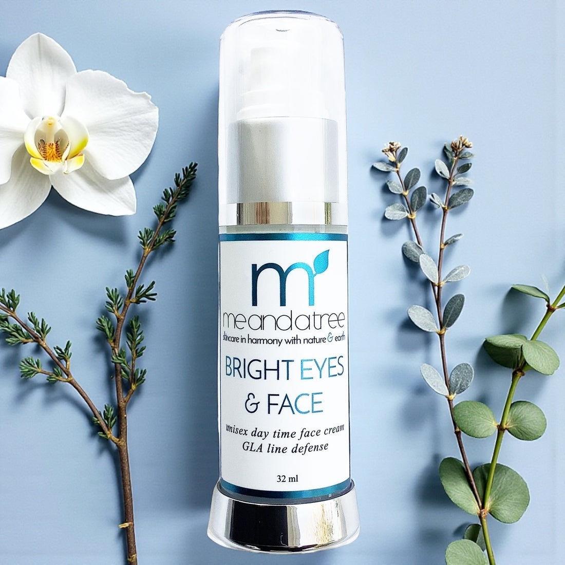 Bright Eyes and Face Day Cream with Zinc with flowers and herbs
