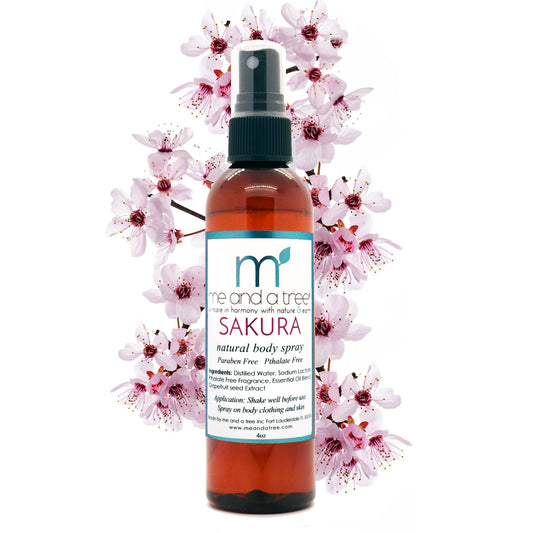 Best Natural Floral Body Spray Mist Sakura 